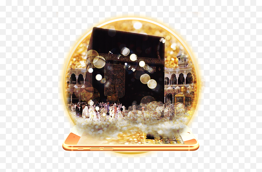 Golden Mecca Madina Keyboard Theme - Kaaba Emoji,Kaaba Emoji