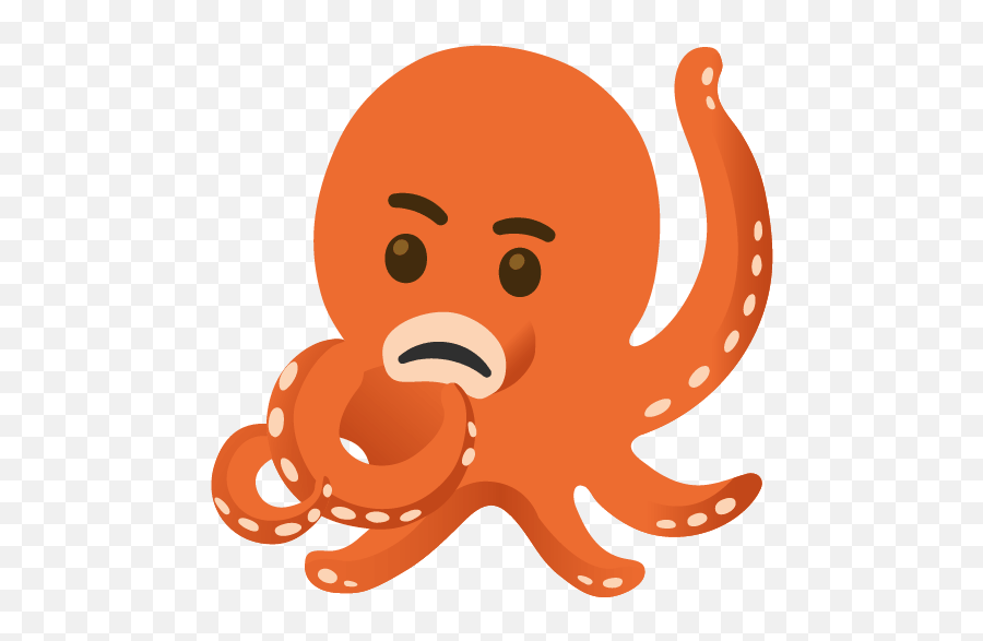 Emoji Kitchen Keyboard Thingy Won - Common Octopus,Thinky Face Emoji