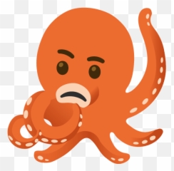 Emoji Kitchen Keyboard Thingy Won - Common Octopus,Thinky Face Emoji