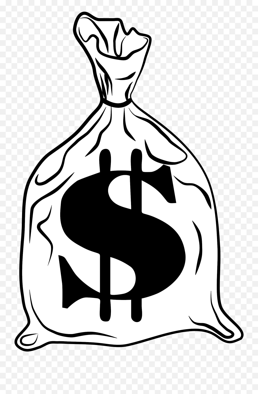 Clipart Money Book Clipart Money Book Transparent Free For - Money Bag Clipart Black And White Emoji,Books And Bag Emoji