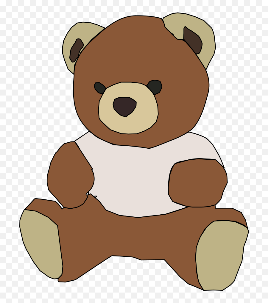 Faces Clipart Teddy Bear Faces Teddy Bear Transparent Free - Teddy Bear With A Shirt Clipart Emoji,Animasi Emoticon Lucu