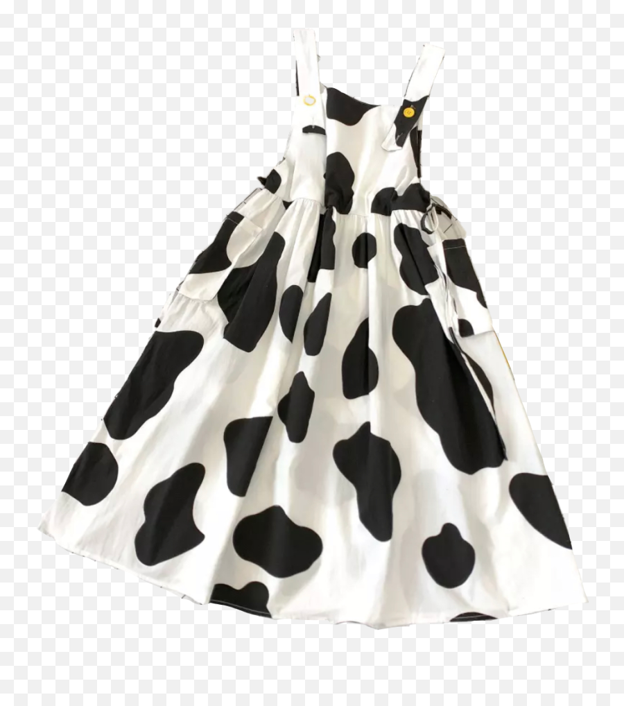 Cow Dress Cowdress Sticker Emoji,Emoji Print Dress