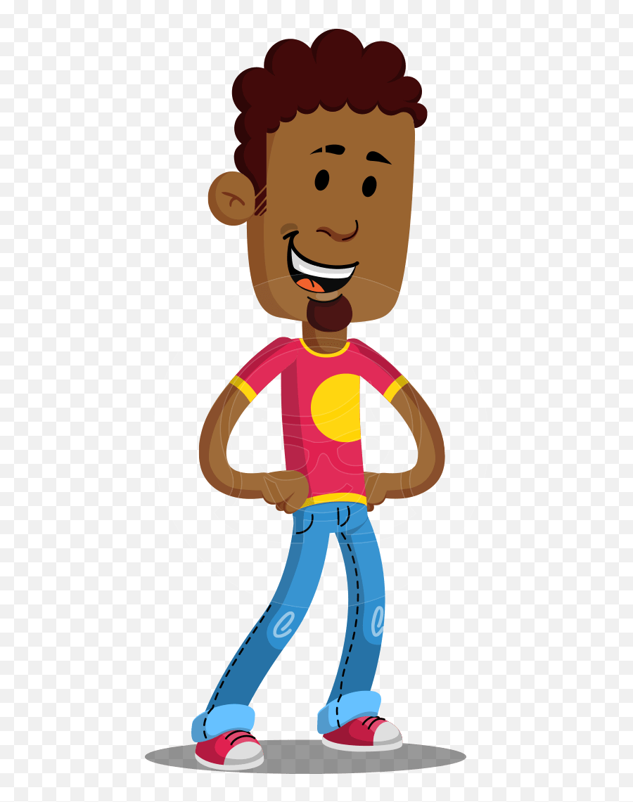 Casual African American Man Cartoon Vector Character - 112 Illustrations Graphicmama African Americans Emoji,8 Emotions Of Man
