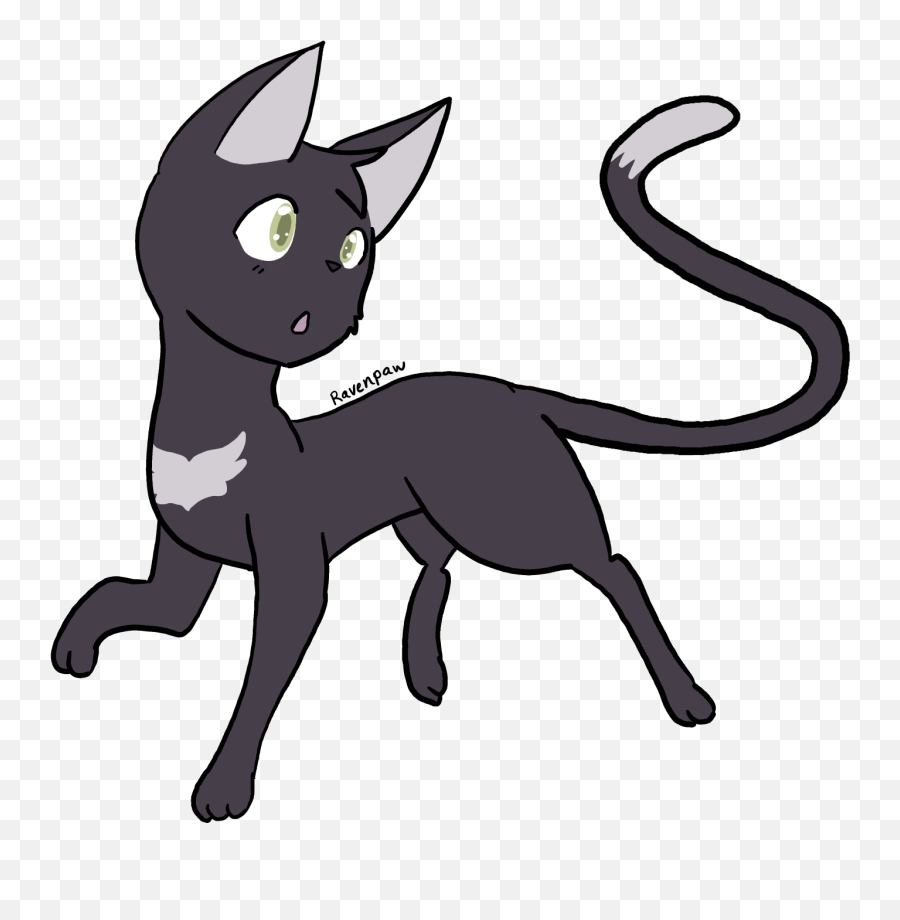 Drawing All Warrior Cats Challenge - Latest Ravenpaw Fictional Character Emoji,Cat Muscle Emoticons