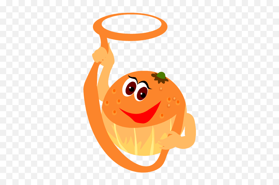 Download Fruit Clip Art Free Clipart Of Fruits Apple - Orange Fruit Cartoon Art Emoji,Emoticons 