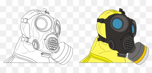 Free Mask Gas Mask Vectors - Breaking Bad Mascara De Gas Emoji,Respirator Emojis