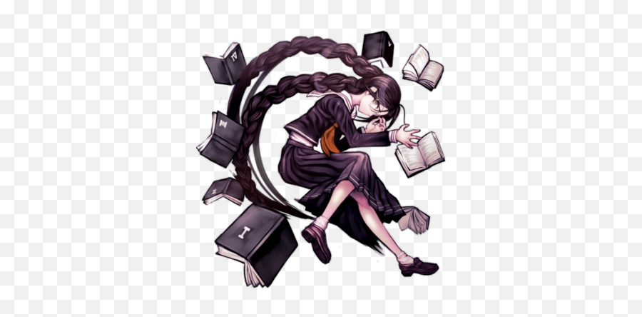 Danganronpa - Toko Fukawa Art Emoji,Leon Kuwata Emoticon