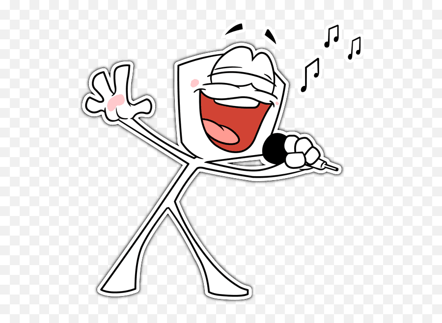 Humanoid Guy - Hike Stickers Png Emoji,Singing Emojis In Black And White