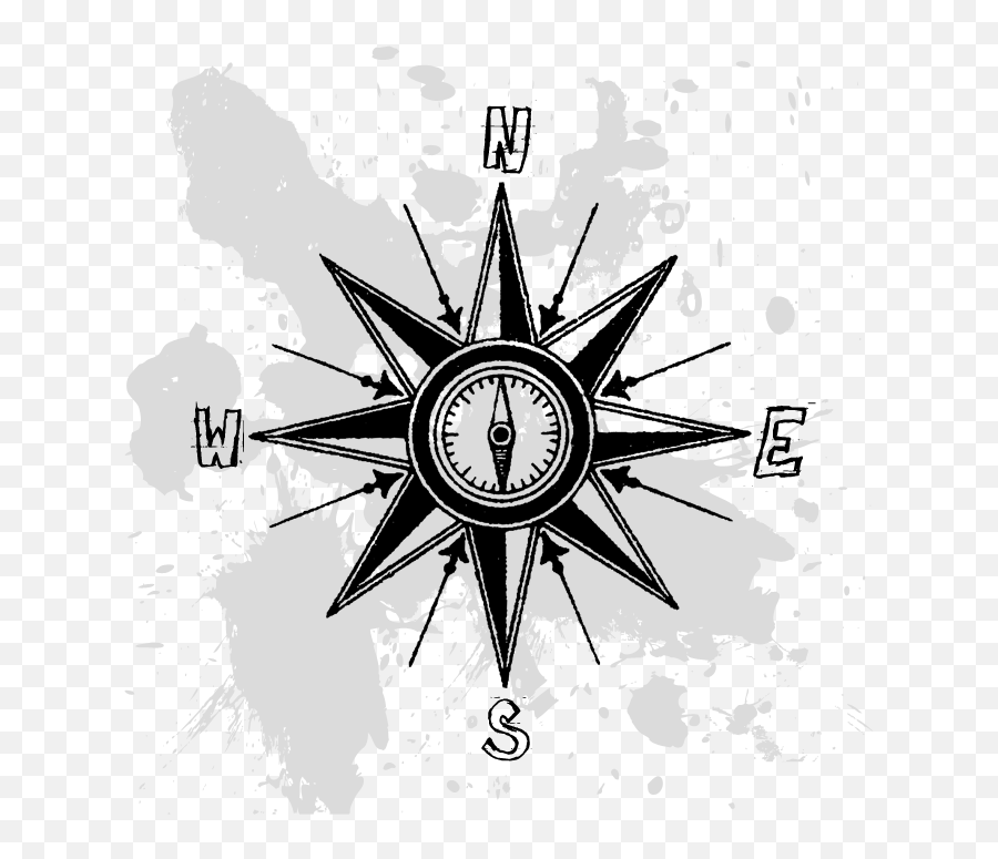 Globalization - Tattoo Of Compass Pointing North Emoji,Mike Piazza Emotion Practiced #145