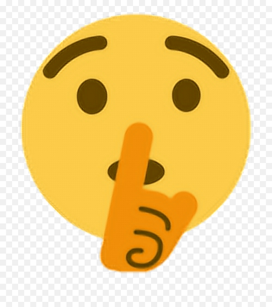 Sh Shush Finger Hand Emoji Emoticon Face Expression - Emoji Shush Emoji Png,Finger Emoji