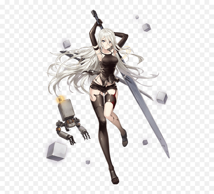 Sinoalice Nier Automata Character Guide Racket Renegade - Nier Automata A2 Figure Emoji,Anime About Linked Emotions