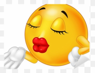 Emoticon Smiley Blowing A Kiss Sticker - Happy Emoji,Blowing Kiss Emoticon
