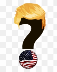 Donald Trump With A Question Mark Clipart - Full Size Trump Cartoon Question Mark Emoji,Donald Trump Emojis Png