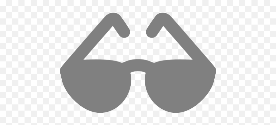 Gray Sun Glasses Icon - Free Gray Glasses Icons Red Glasses Icon Png Emoji,Sun With Sunglasses Emoticon Download