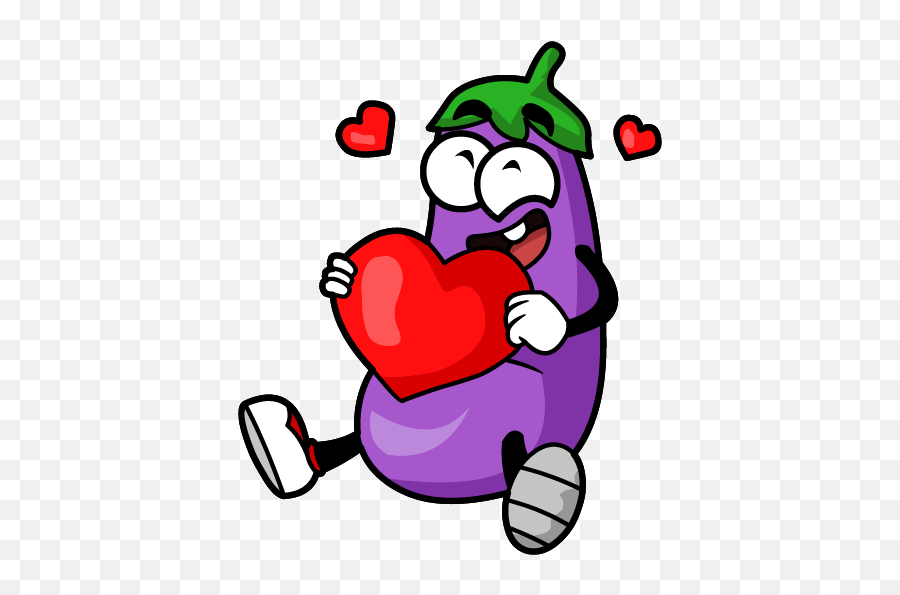 Eggplant Stickers - Fictional Character Emoji,Egg Plant Emoji