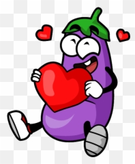 Eggplant Stickers - Fictional Character Emoji,Egg Plant Emoji