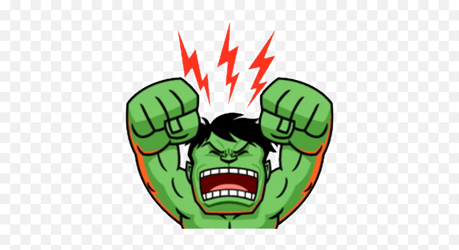 Marvel Stickers - The Avengers Emoji,Hulk Emoji Image