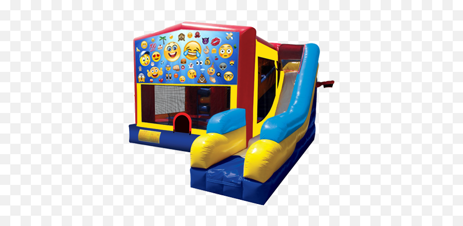 Emoji Bounce House Combo Jumpguycom Chicago Il - Little Einsteins Bounce House,Grass Emoji