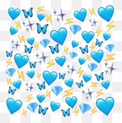 Emoji Emojiazul Azul Tumblr Sticker - Girly,Tumblr Transparent Png Emoji
