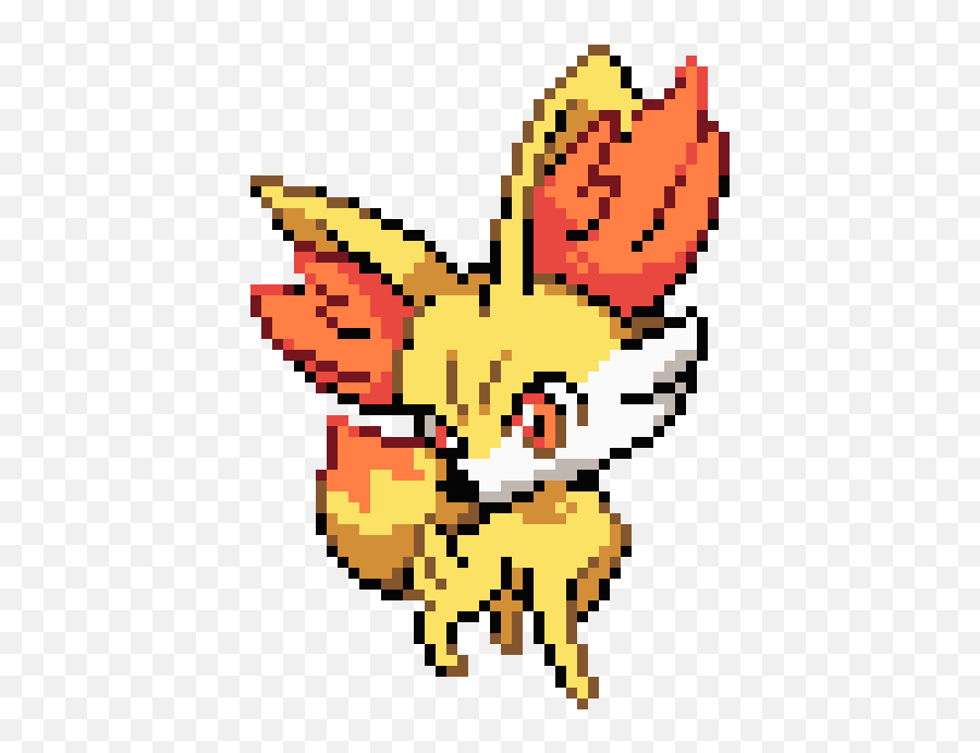 Pixel Art Gallery - Pixel Fennekin Sprite Emoji,Kira Yoshikage Emojis