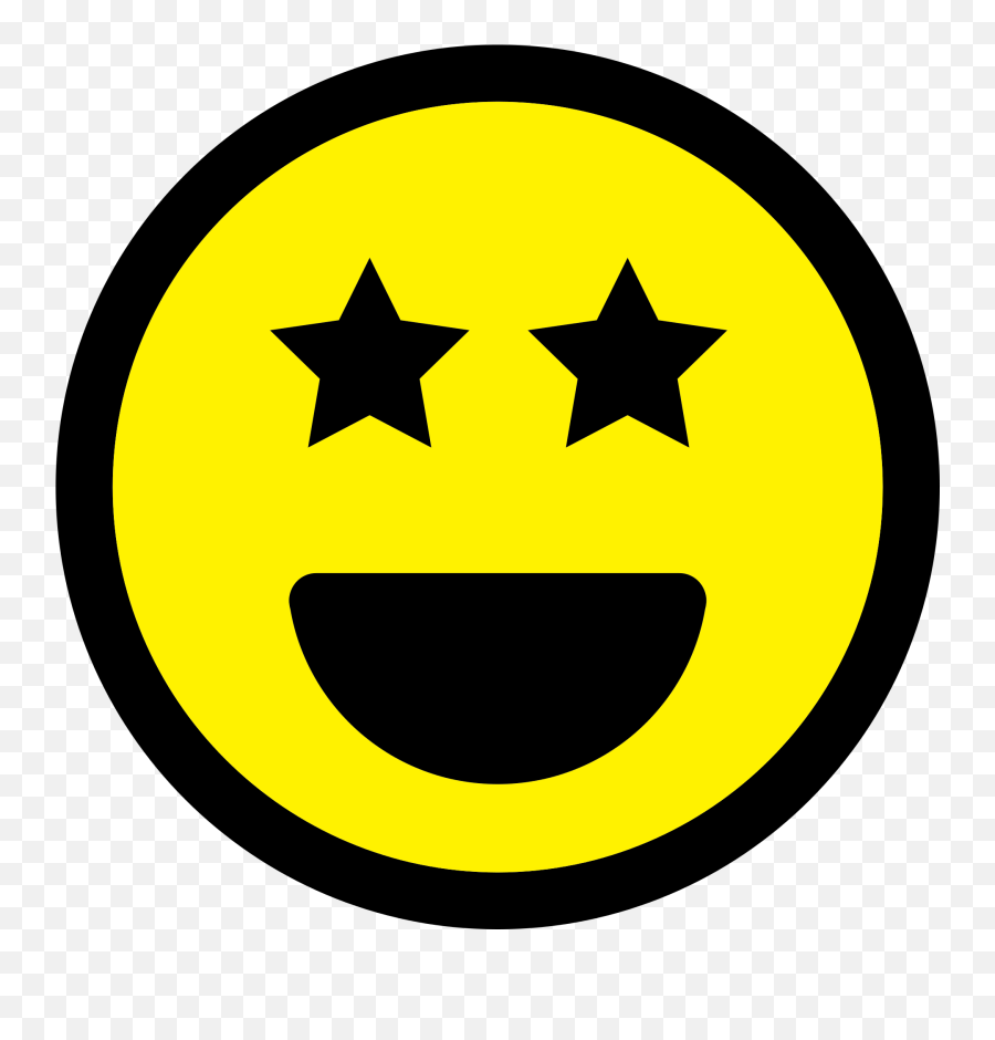 Smiling Emoticon With Stars Instead Of - Would Poop Here Again Sign Emoji,Star Eyes Emoji