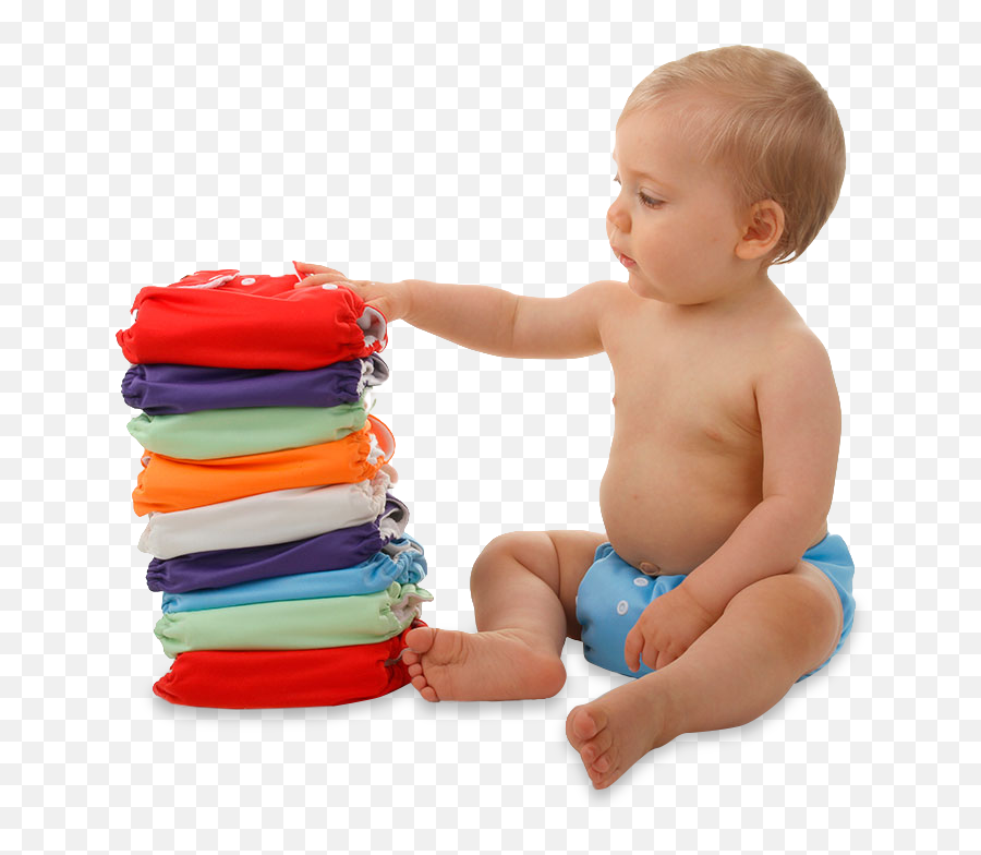 Download Baby With Diapers - Ole Baby Cloth Diaper Png Image Emoji,Baby 