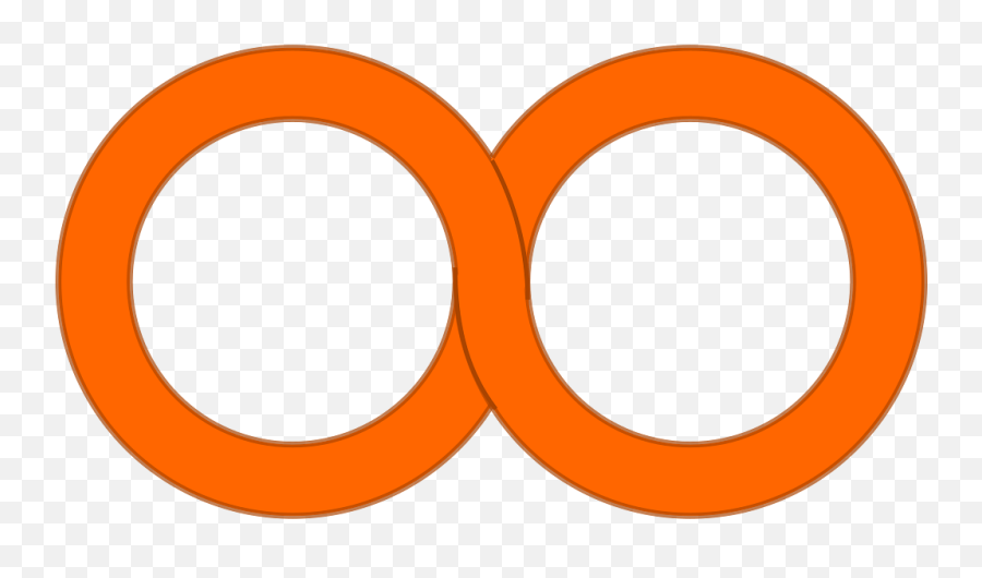 Orange Infinity Symbol Transparent Png - Stickpng Emoji,Traintrack Emojis