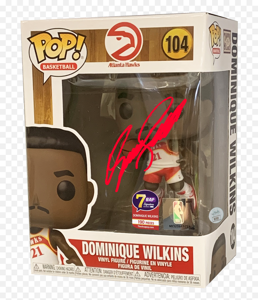 Signature Series Dominique Wilkins Signed Pop - Nba Atlanta Hawks Emoji,Atlanta Hawks Basketball Schedule In Emojis