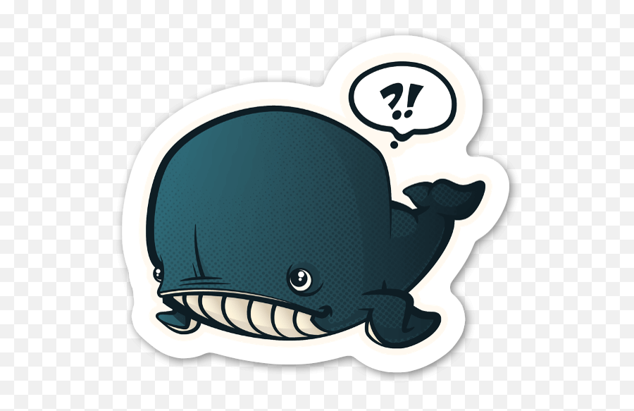 Confused Lil - Cartoon Confused Whale Clipart Full Size Emoji,Symbols Make Shoulder Shrug Emoticon