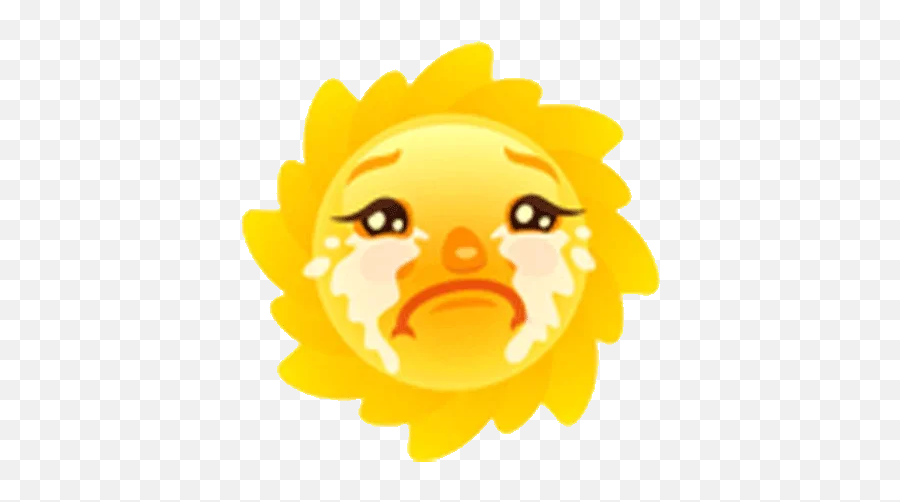 Telegram Sticker 8 From Collection Sun Emoji,Cute Small Emoji Sticker