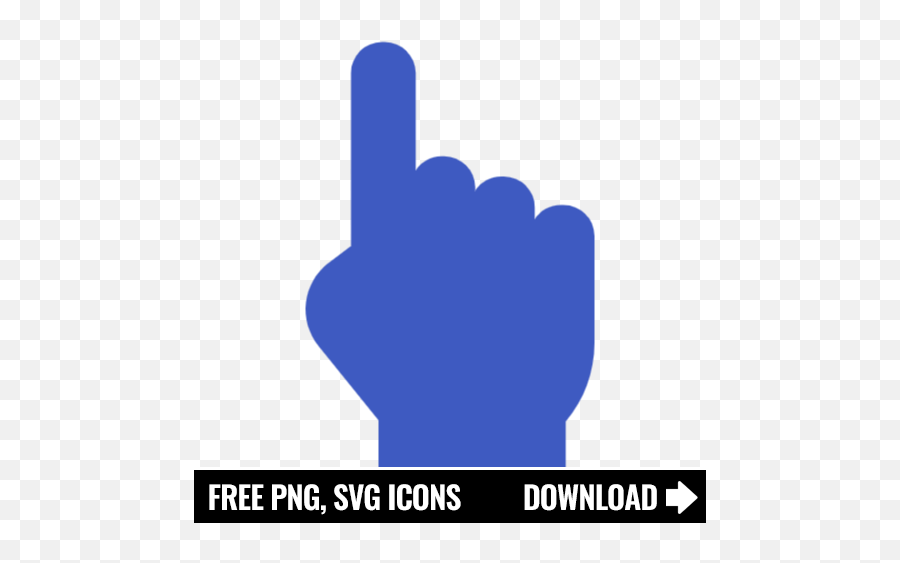 Free Blue Finger Pointer Icon Symbol Png Svg Download Emoji,How To Finger Up Emoji With Numbers