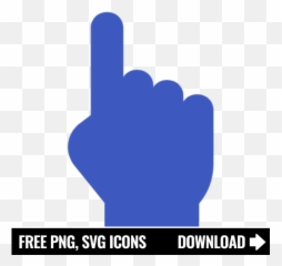 Free Blue Finger Pointer Icon Symbol Png Svg Download Emoji,How To Finger Up Emoji With Numbers