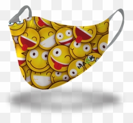 Emoji Reusable Face Mask,Adults Only Emoji Free