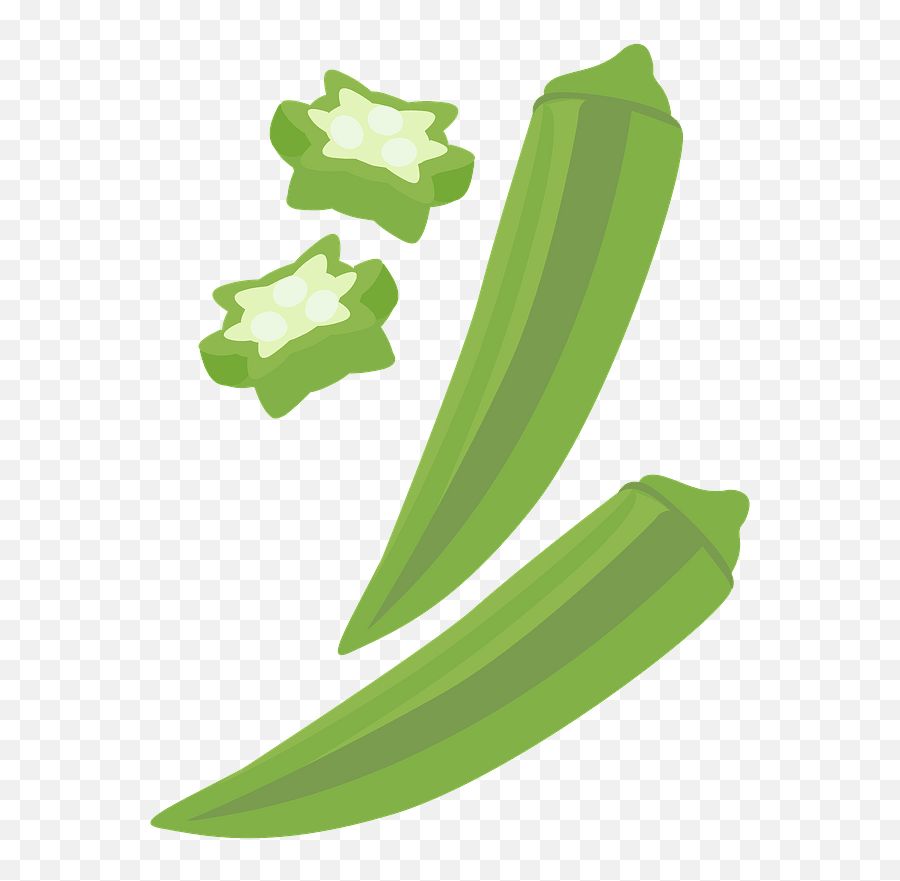 Okra Clipart Free Download Transparent Png Creazilla Emoji,Green Bean Emoji