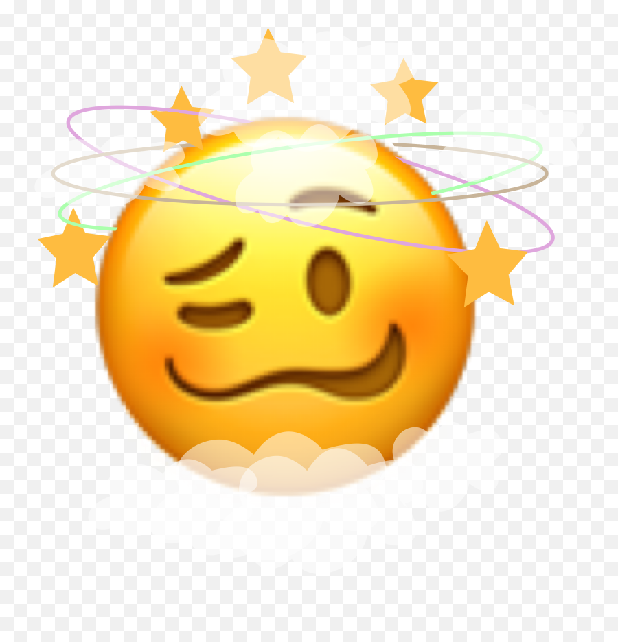 Emoji Star Stars Cloud Sticker - Happy,Cloud 9 Emoji