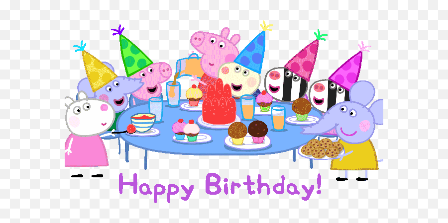 Topic For Animated Stickers Birthday Gif Animated Stickers - Peppa Pig Party Emoji,Peppa Pig Emoji