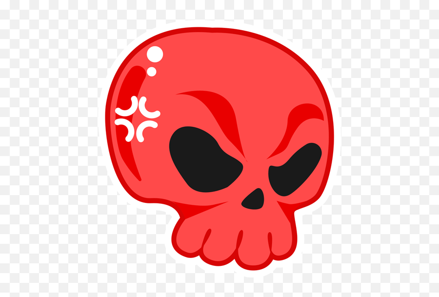 Skull Emoji Evil Sticker - Skull Emoji,Skull Emoji