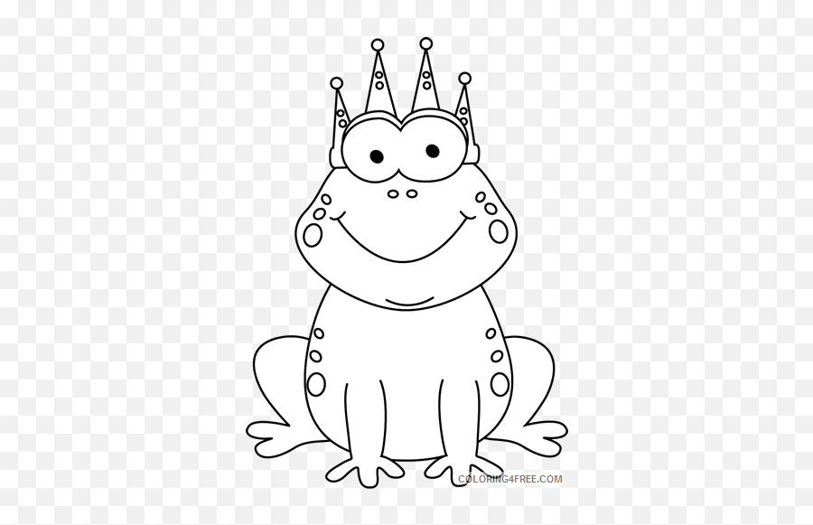 Frog Prince Printable Coloring4free - Printable Frog Prince Coloring Page Emoji,Food Emoji Coloring Pages