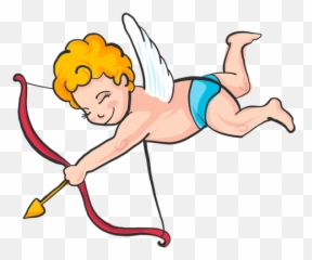 Cupid Aiming Cartoon - Transparent Png U0026 Svg Vector File Cupid Cartoon Transparent Emoji,Cupid Arrow Emoji