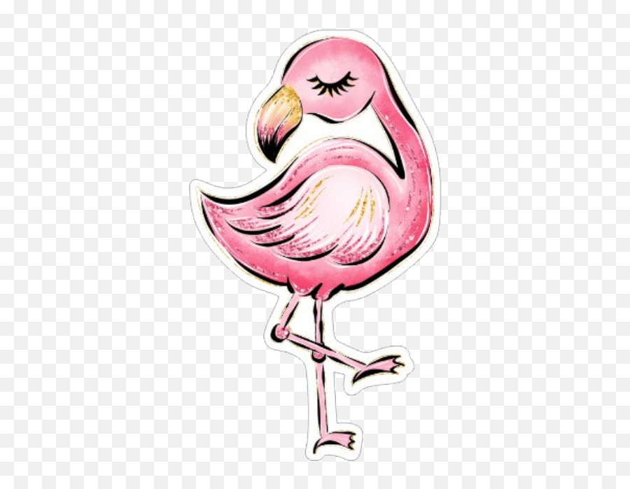 Draw Flamingo Kawaii Drawings - Desenhos Para Colorir De Flamingo Kawaii Emoji,Flamingo Emoji