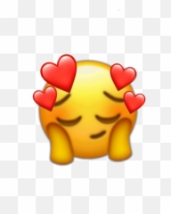 Red Stickers Mood Emoji Stickers Sticker By - Uwu Heart Emoji,Hearts With Little Yellow Emojis