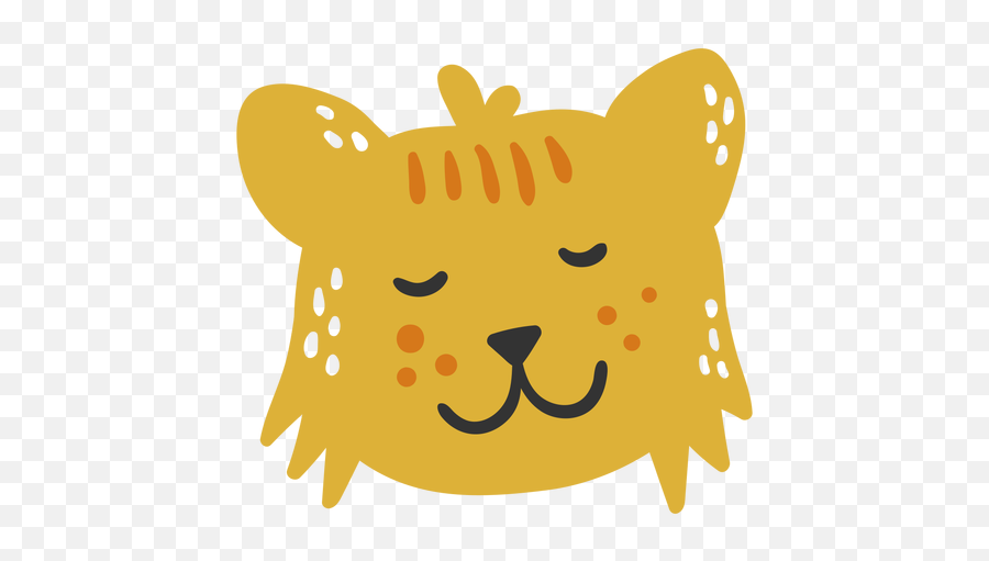 Cute Happy Lion Cub Flat - Transparent Png U0026 Svg Vector File Emoji,Cubs Emojis Download