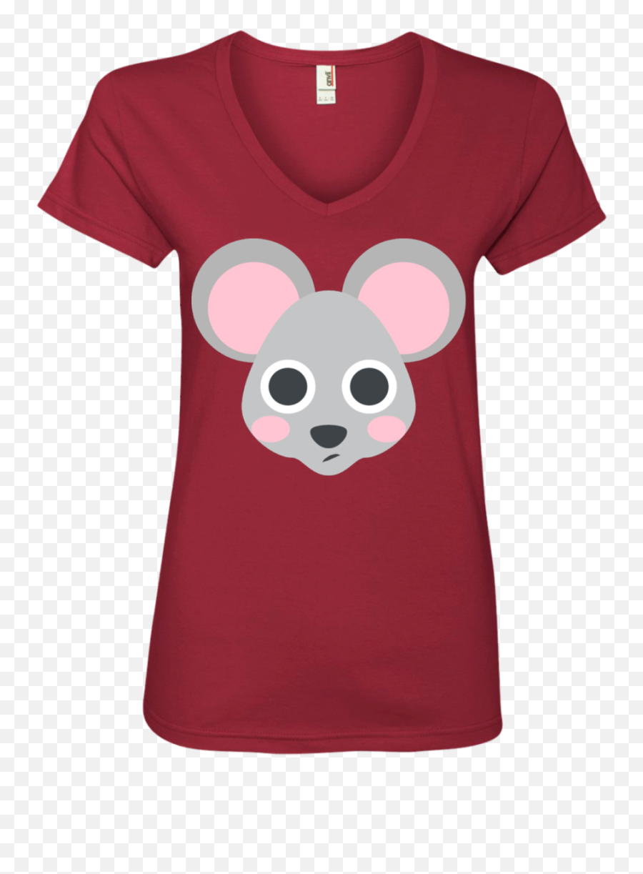 Mouse Face Emoji Ladiesu0027 V - Neck Tshirt U2013 That Merch Store Cindy Lou Who Shirt,Mouse Emoji