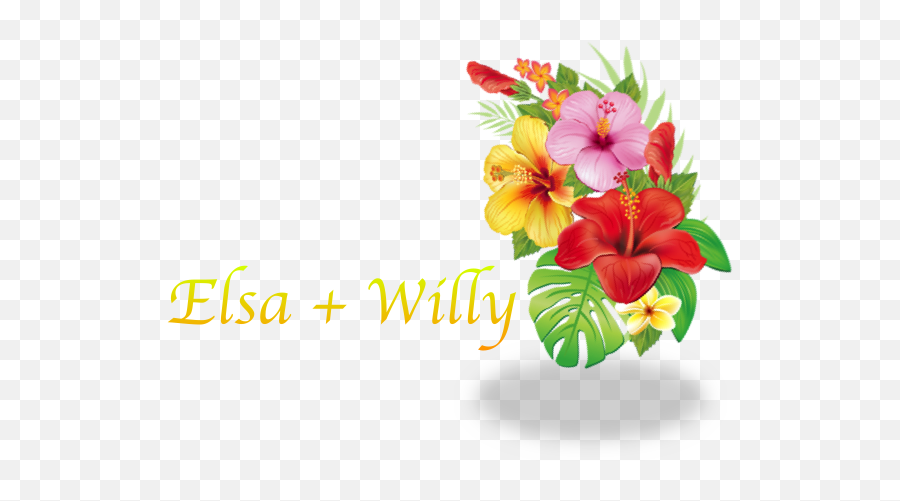 Hawaii Style Date 2 U2013 20th U2013 2020reception - Floral Emoji,Emoticons With Hula Girls And Leis