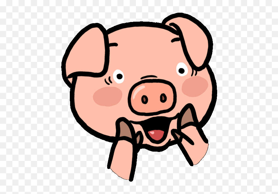 Animated Pig Gif Posted By Ethan Tremblay - Transparent Animated Pig Gif Emoji,Pwi Piggy Emoticons