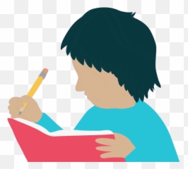 Stative Verbs - Kid Writing Cartoon Gif Emoji,Emotions That Arent Verbs