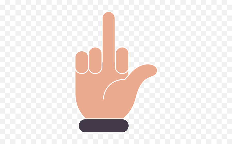 Hand Middle Finger Stroke - Transparent Png U0026 Svg Vector File Mano Dedo Del Medio Png Emoji,Finger Emoji Meanings