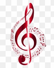 Vermilion Musical Notes Typography No - Transparent Background Musical Notes Emoji,Song Notes Emoji
