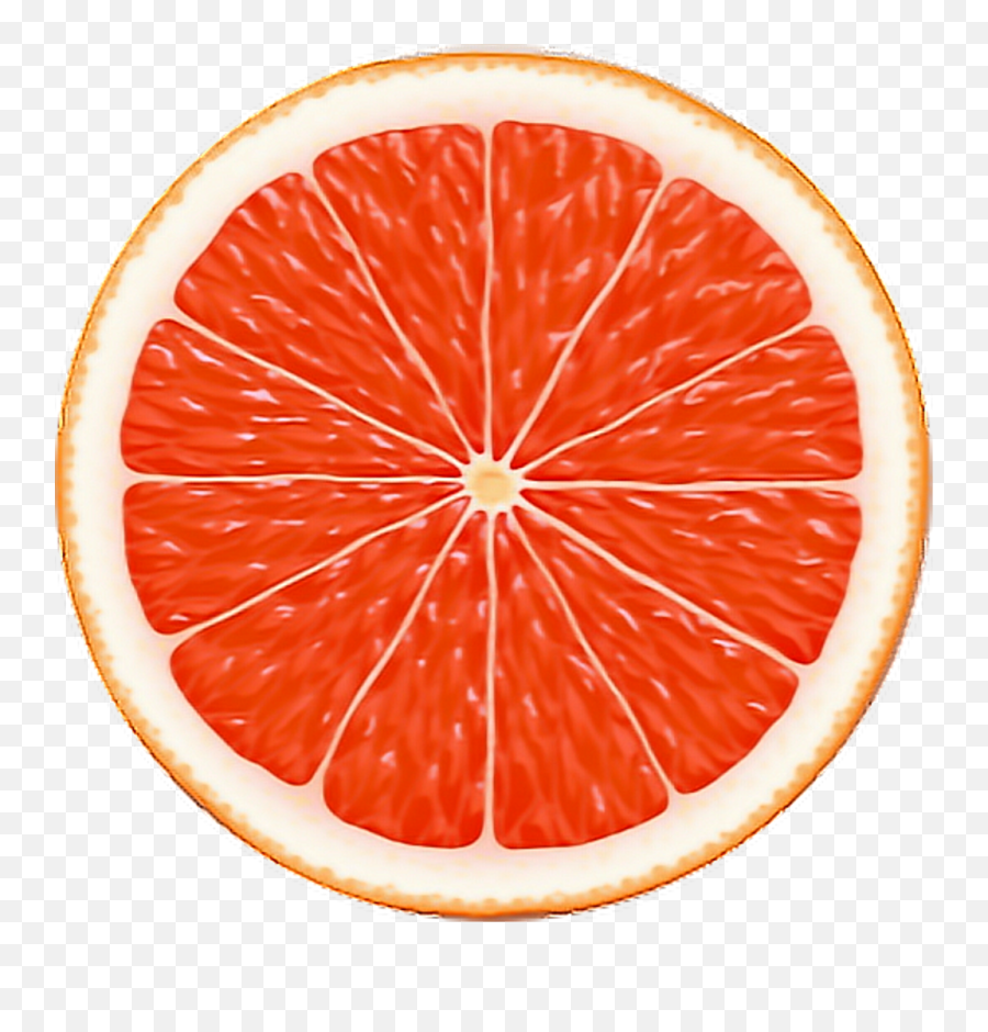 Fruit Grapefruit Slice Citrus Sticker - Juice Vesicles Emoji,Grapefruit Emoji