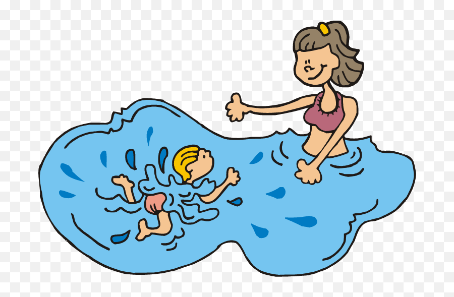Cartoon Go Swimming Pool Boy Clipart Free Image Download - Kid Swimming Lessons Clipart Emoji,Clipart Boy With Different Emotions